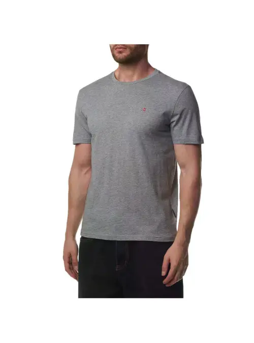 Napapijri Męski T-shirt Salis Ss Sum Med NP0A4H8D160 Szary | Sklep Monotox