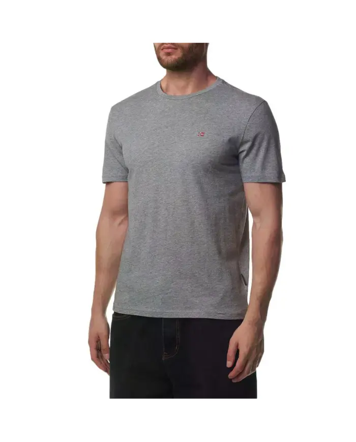 Napapijri Męski T-shirt Salis Ss Sum Med NP0A4H8D160 Szary | Sklep Monotox