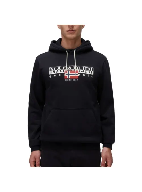 Napapijri Męska Bluza B-aylmer H Wint NP0A4I1D041 Czarny | Sklep Monotox