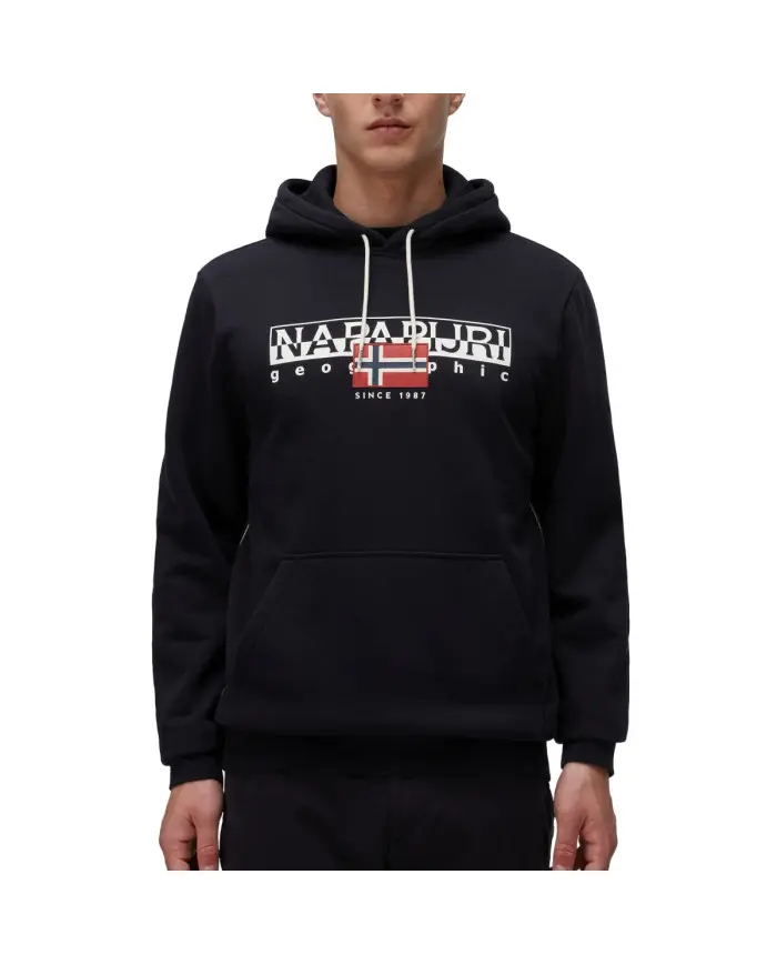 Napapijri Męska Bluza B-aylmer H Wint NP0A4I1D041 Czarny | Sklep Monotox