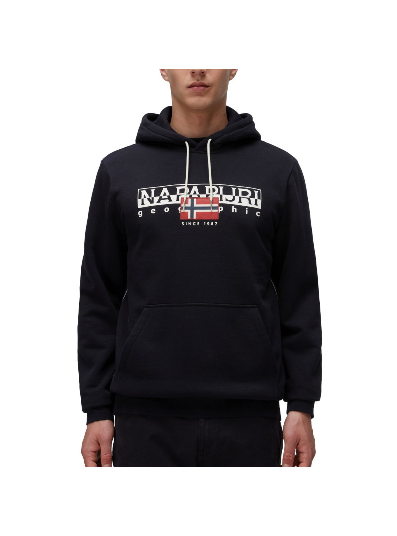 Napapijri Męska Bluza B-aylmer H Wint NP0A4I1D041 Czarny | Sklep Monotox