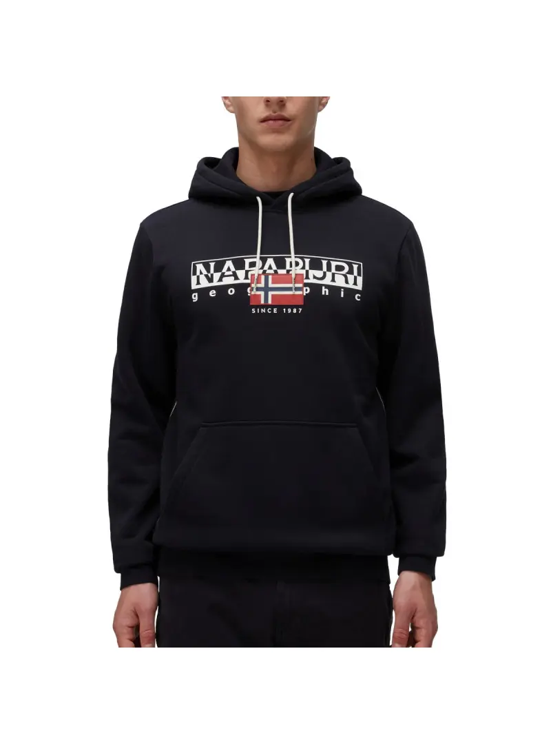 Napapijri Męska Bluza B-aylmer H Wint NP0A4I1D041 Czarny | Sklep Monotox