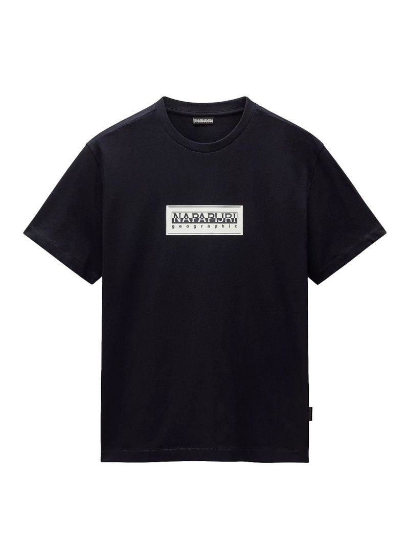 Napapijri Męski T-shirt S-box Logo Ss NP0A4I3L176 Granatowy | Sklep Monotox