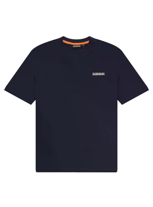 Napapijri Męski T-shirt S-small Box Ss NP0A88TR176 Granatowy | Sklep Monotox