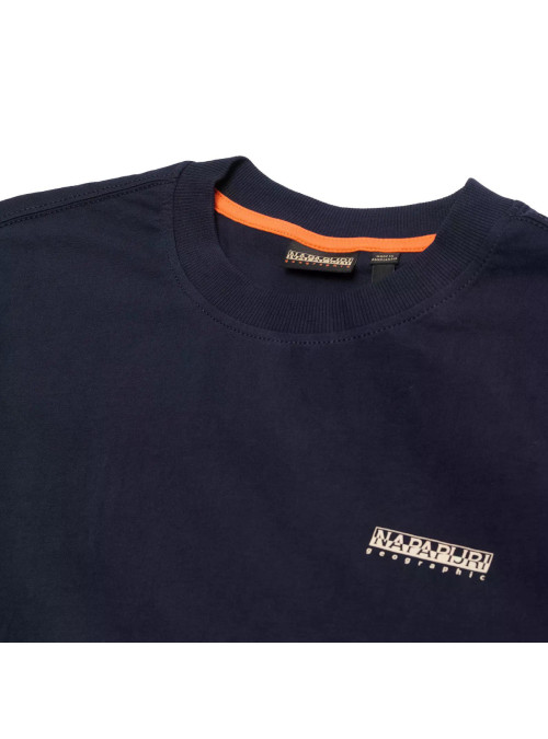 Napapijri Męski T-shirt S-small Box Ss NP0A88TR176 Granatowy | Sklep Monotox