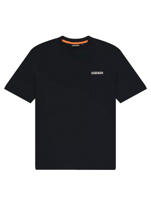 Napapijri Męski T-shirt S-small Box Ss NP0A88TR941 Czarny | Sklep Monotox