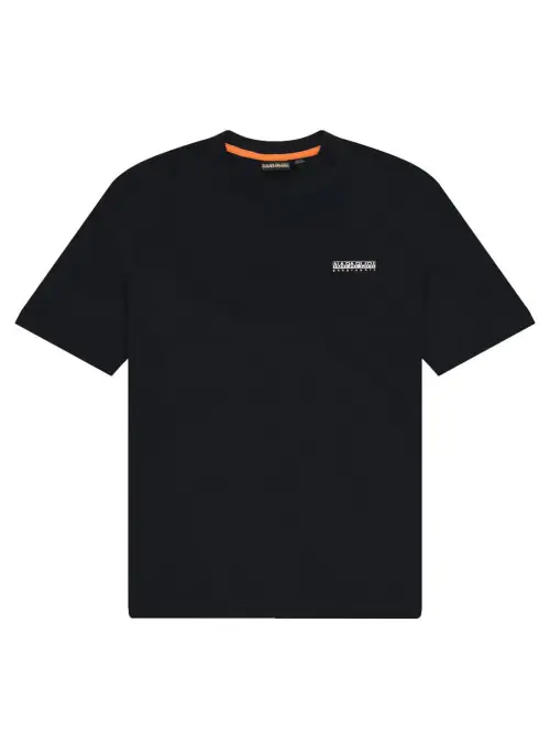 Napapijri Męski T-shirt S-small Box Ss NP0A88TR941 Czarny | Sklep Monotox