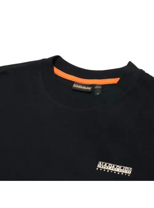 Napapijri Męski T-shirt S-small Box Ss NP0A88TR941 Czarny | Sklep Monotox