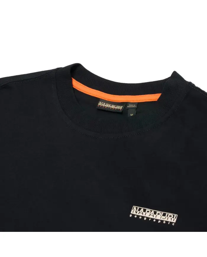 Napapijri Męski T-shirt S-small Box Ss NP0A88TR941 Czarny | Sklep Monotox