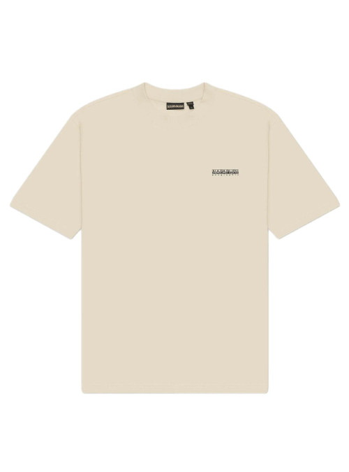 Napapijri Męski T-shirt S-small Box Ss NP0A88TRN1J Beżowy | Sklep Monotox