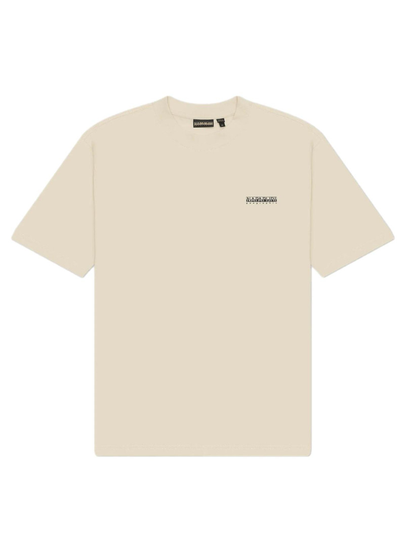 Napapijri Męski T-shirt S-small Box Ss NP0A88TRN1J Beżowy | Sklep Monotox