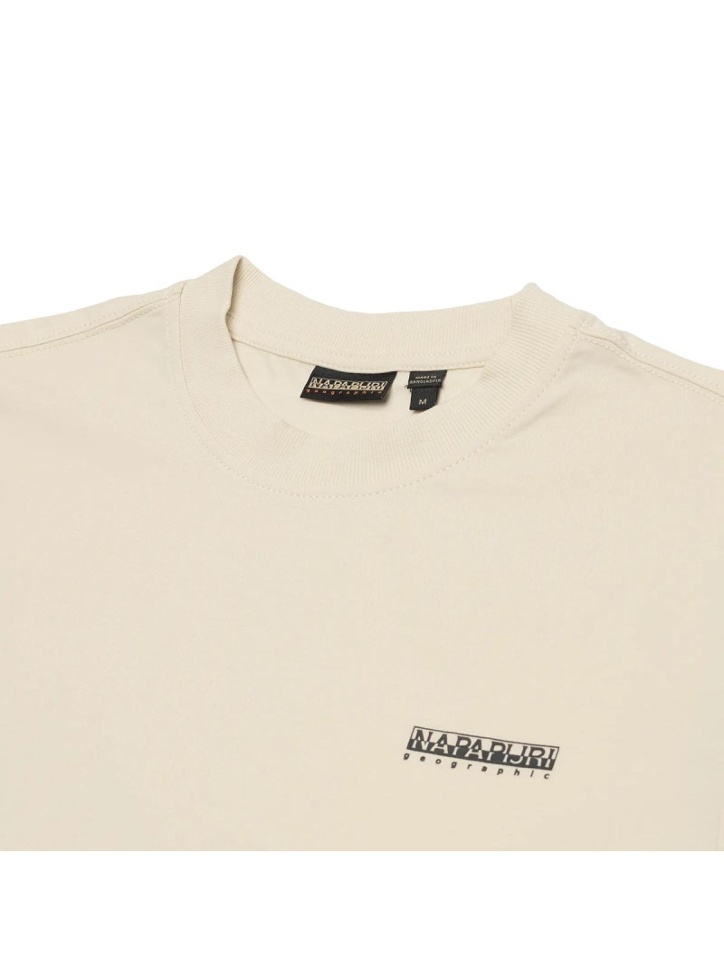 Napapijri Męski T-shirt S-small Box Ss NP0A88TRN1J Beżowy | Sklep Monotox