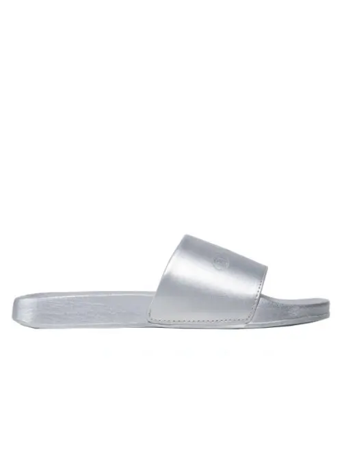 Champion Damskie Klapki Queens Slide S11386EM007 Srebrny | Sklep Monotox