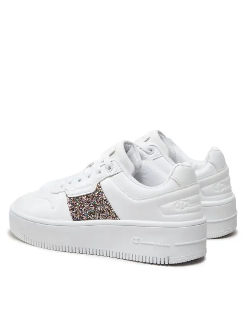 Champion Damskie Sneakersy Rebound Platform Sparkle S11519WW001 Biały | Sklep Monotox