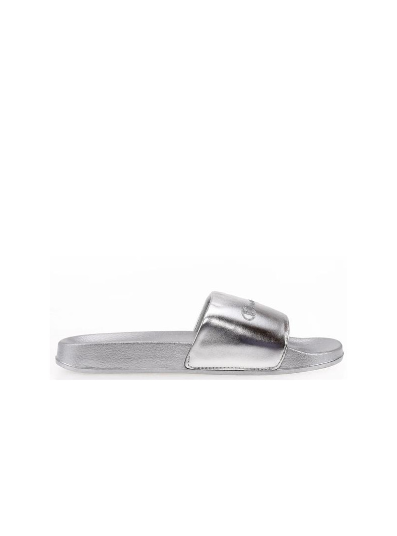 Champion Damskie Klapki Queens Slide S11562EM007 Srebrny | Sklep Monotox