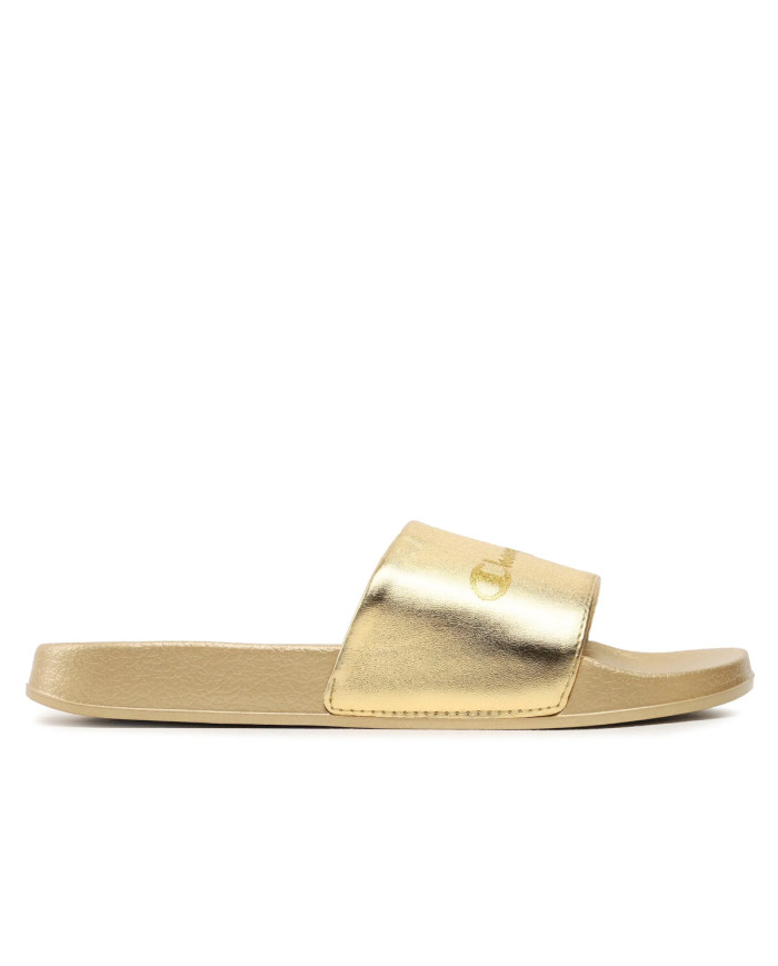 Champion Damskie Klapki Queens Slide S11562YS041 Złoty | Sklep Monotox