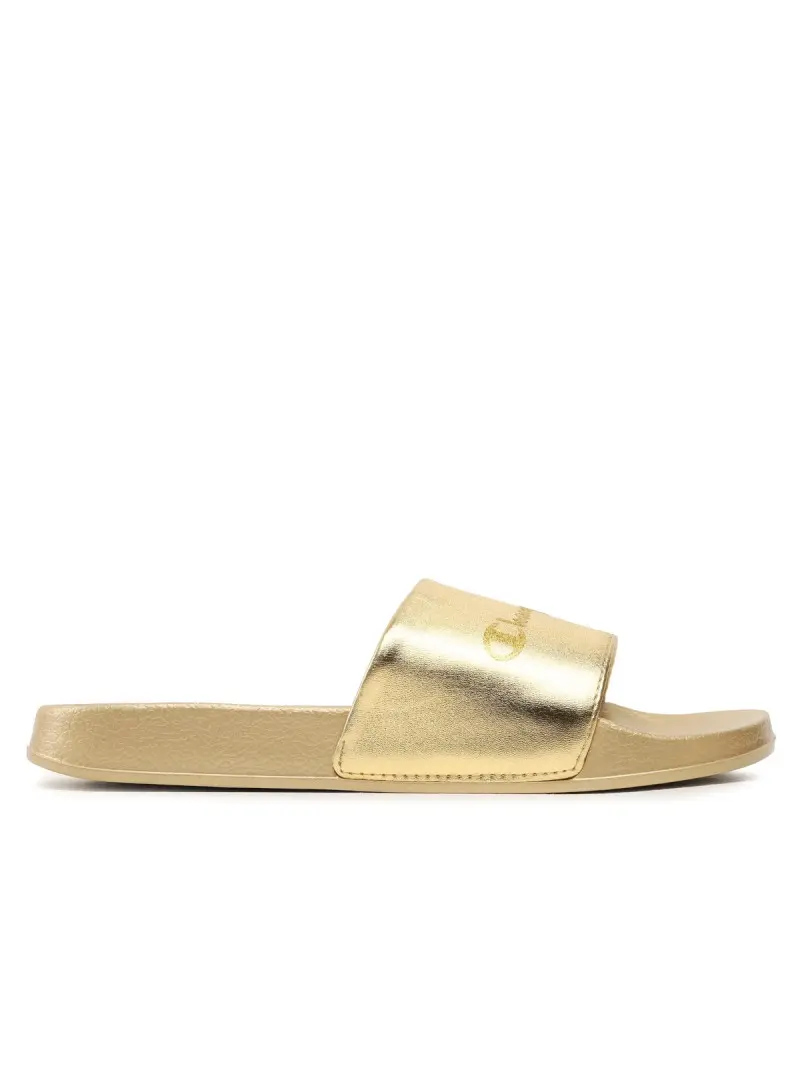 Champion Damskie Klapki Queens Slide S11562YS041 Złoty | Sklep Monotox