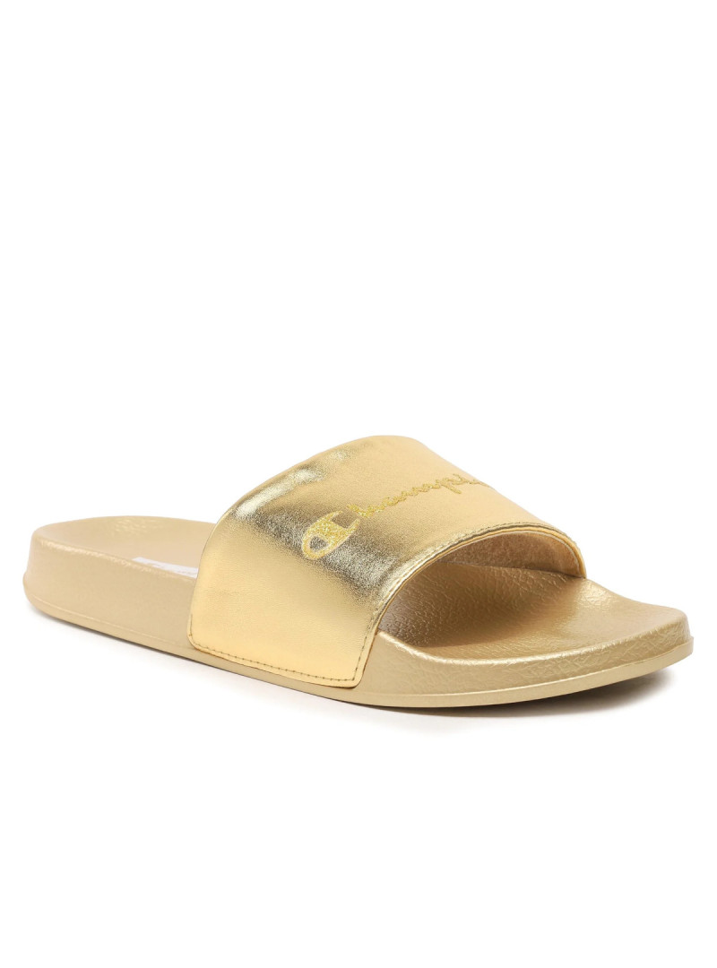 Champion Damskie Klapki Queens Slide S11562YS041 Złoty | Sklep Monotox