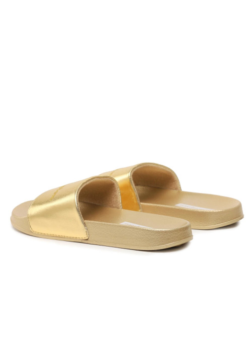 Champion Damskie Klapki Queens Slide S11562YS041 Złoty | Sklep Monotox