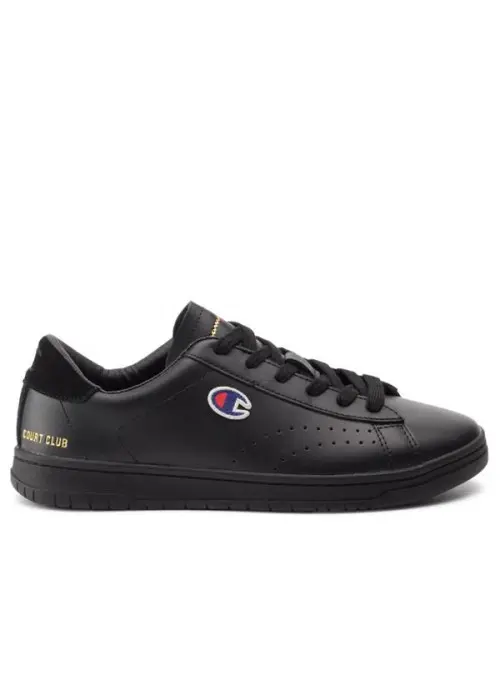 Champion Męskie Sneakersy Court Club Patch S21126KK001 Czarny | Sklep Monotox