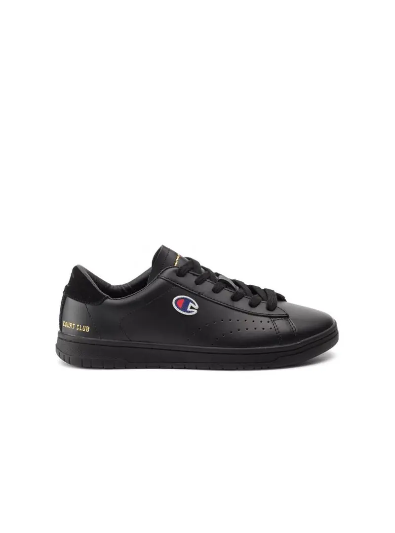 Champion Męskie Sneakersy Court Club Patch S21126KK001 Czarny | Sklep Monotox