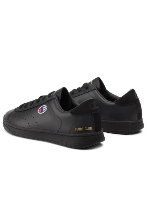 Champion Męskie Sneakersy Court Club Patch S21126KK001 Czarny | Sklep Monotox
