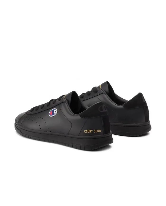Champion Męskie Sneakersy Court Club Patch S21126KK001 Czarny | Sklep Monotox