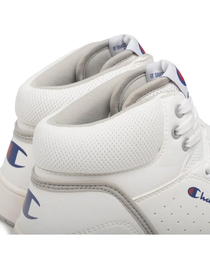 Champion Męskie Sneakersy Royal Mid S21887WW001 Biały | Sklep Monotox