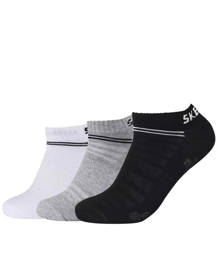 Skechers Męskie Skarpety Mesh Ventilation Sneaker 3p SK-SK43022-9996 Szary | Sklep Monotox