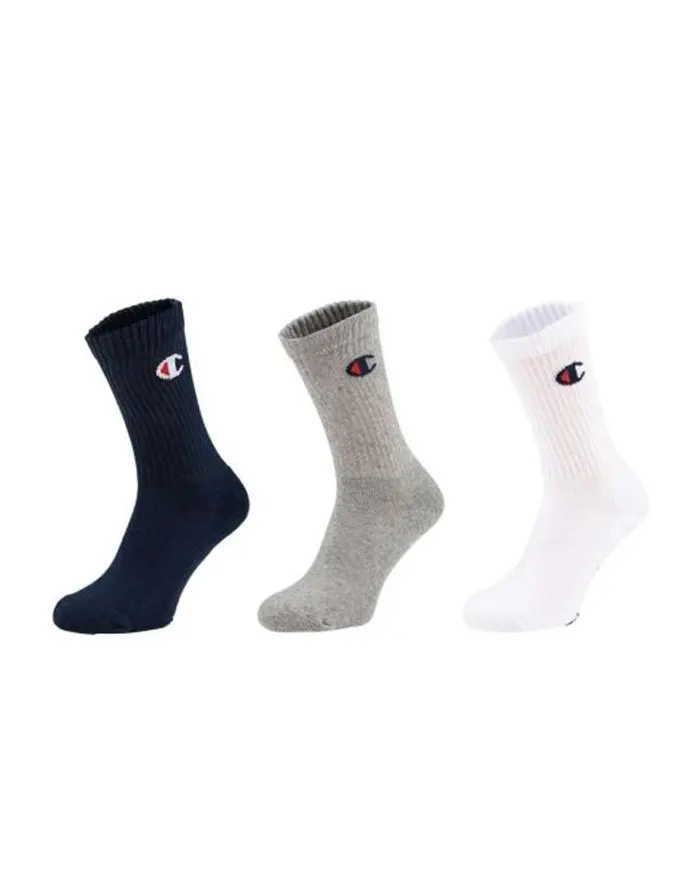 Champion Męskie Skarpety 3 Pack Crew Socks U24558BS517 Szary | Sklep Monotox