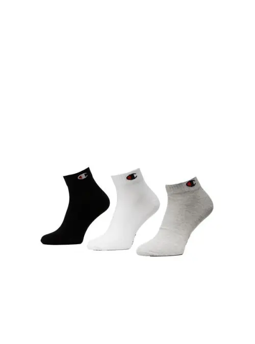 Champion Męskie Skarpety 3 Pack Quarter Socks U24559EM006 Szary | Sklep Monotox