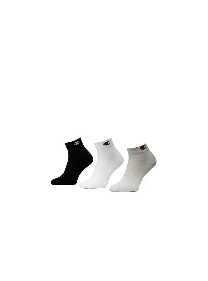 Champion Męskie Skarpety 3 Pack Quarter Socks U24559EM006 Szary | Sklep Monotox
