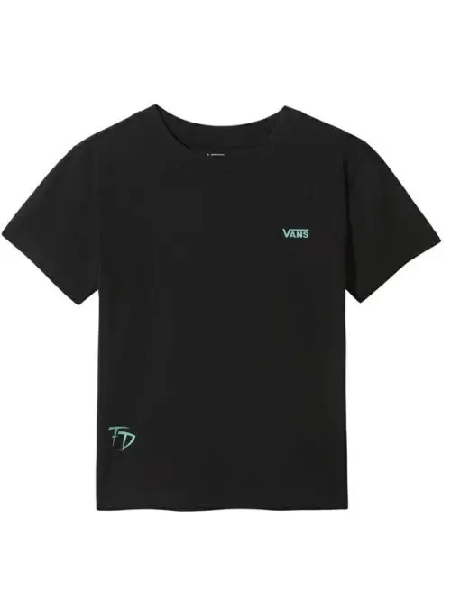 Vans Damski T-shirt Wm Fabiana Boxy Tee VN0A53LYBLK1 Czarny | Sklep Monotox