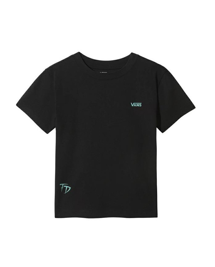 Vans Damski T-shirt Wm Fabiana Boxy Tee VN0A53LYBLK1 Czarny | Sklep Monotox