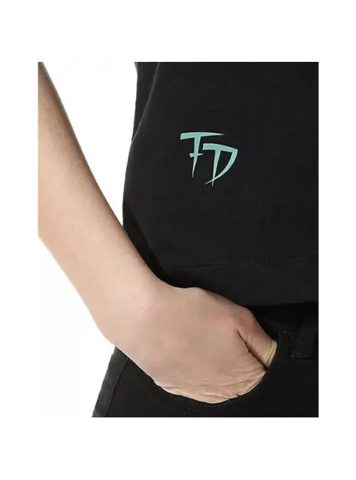 Vans Damski T-shirt Wm Fabiana Boxy Tee VN0A53LYBLK1 Czarny | Sklep Monotox