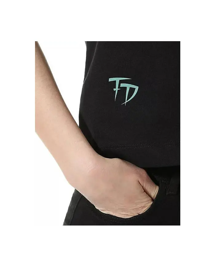 Vans Damski T-shirt Wm Fabiana Boxy Tee VN0A53LYBLK1 Czarny | Sklep Monotox