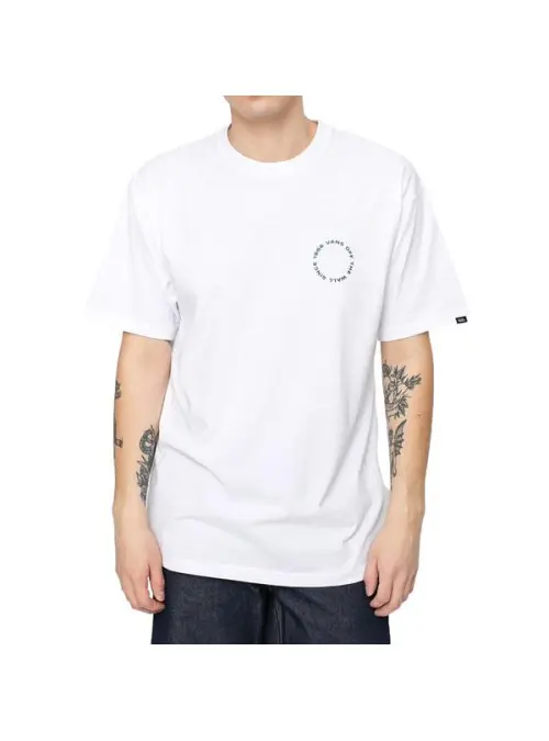 Vans Męski T-shirt Mn Gridlock Ss VN0A54CJWHT1 Biały | Sklep Monotox