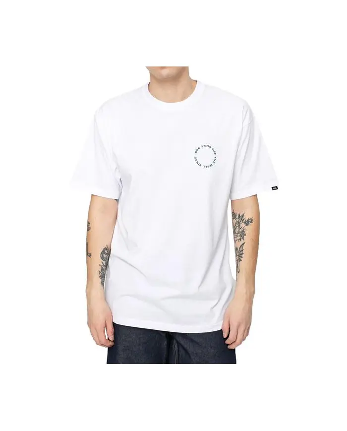Vans Męski T-shirt Mn Gridlock Ss VN0A54CJWHT1 Biały | Sklep Monotox