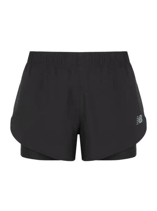 New Balance Damskie Szorty Sport 2-in-1 Short 3 WS51465BK Czarny | Sklep Monotox