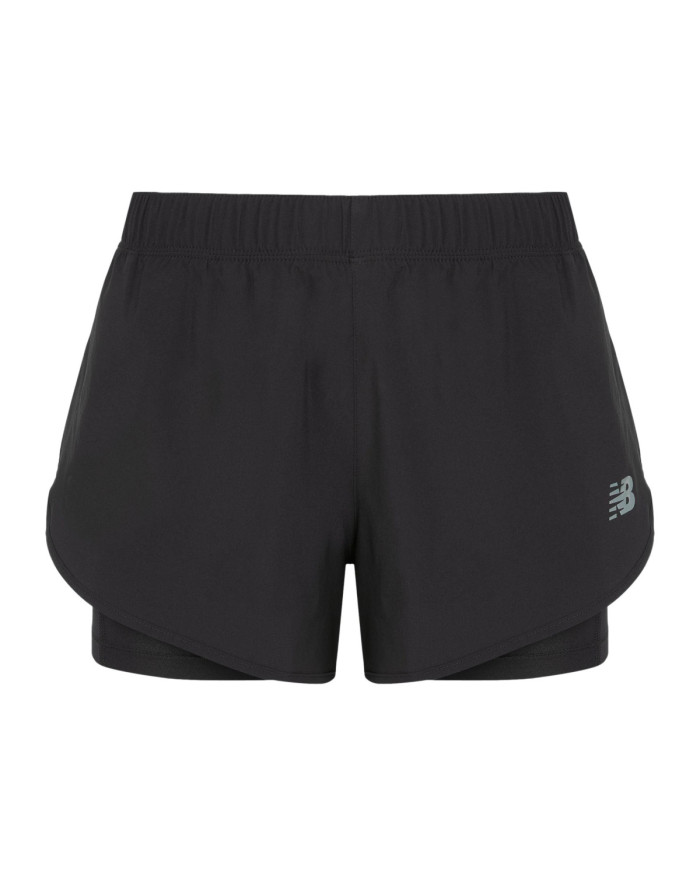 New Balance Damskie Szorty Sport 2-in-1 Short 3 WS51465BK Czarny | Sklep Monotox