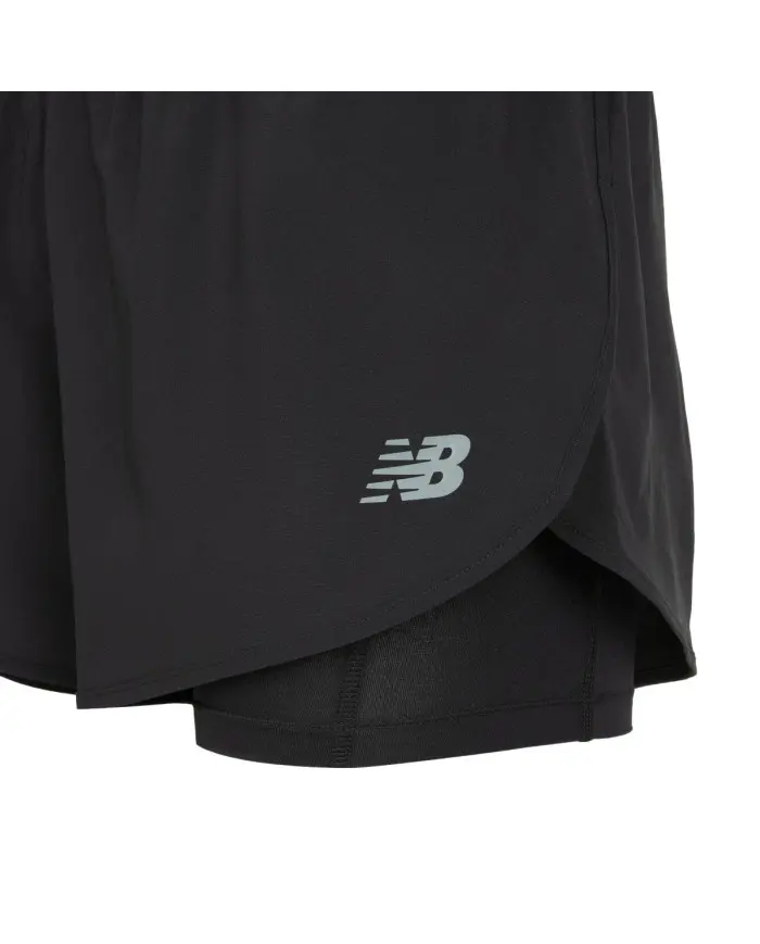 New Balance Damskie Szorty Sport 2-in-1 Short 3 WS51465BK Czarny | Sklep Monotox