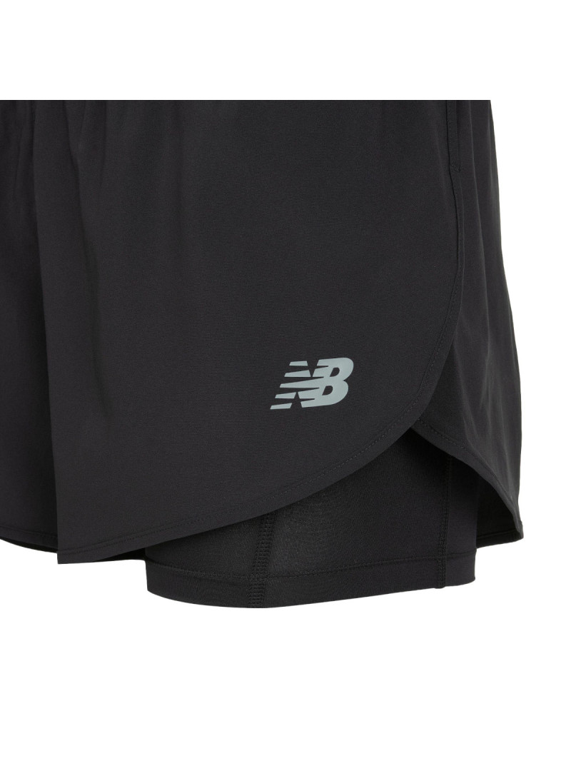 New Balance Damskie Szorty Sport 2-in-1 Short 3 WS51465BK Czarny | Sklep Monotox
