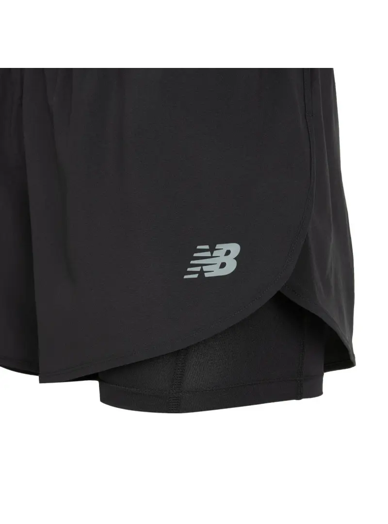 New Balance Damskie Szorty Sport 2-in-1 Short 3 WS51465BK Czarny | Sklep Monotox