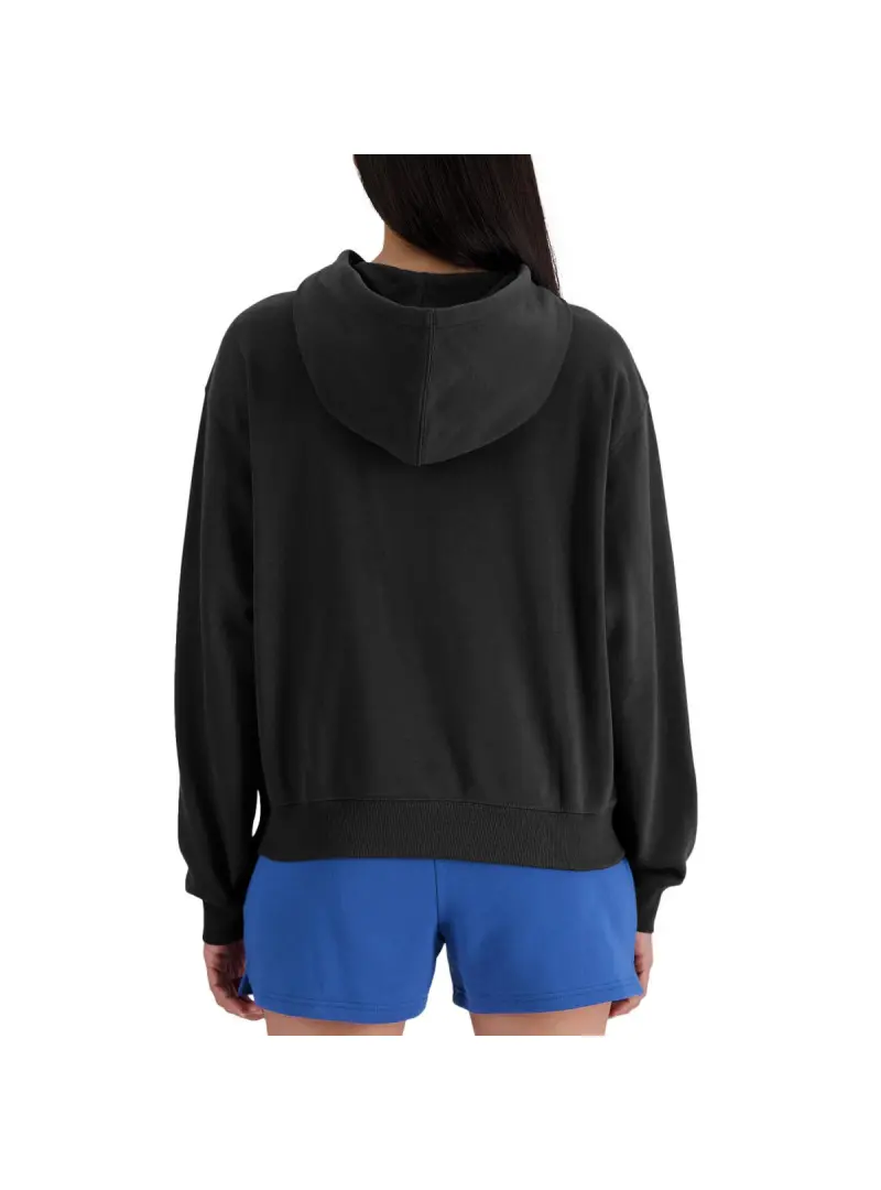 New Balance Damska Bluza French Terry WT41507BK Czarny | Sklep Monotox