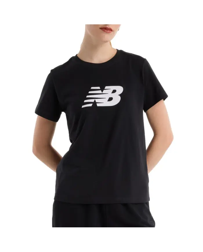 New Balance Damski T-shirt S/s Sport Jersey Logo T-sh WT43582BK Czarny | Sklep Monotox