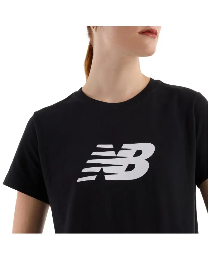 New Balance Damski T-shirt S/s Sport Jersey Logo T-sh WT43582BK Czarny | Sklep Monotox