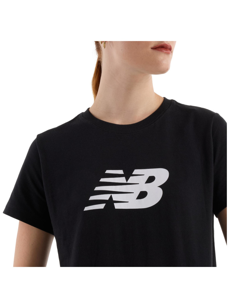 New Balance Damski T-shirt S/s Sport Jersey Logo T-sh WT43582BK Czarny | Sklep Monotox