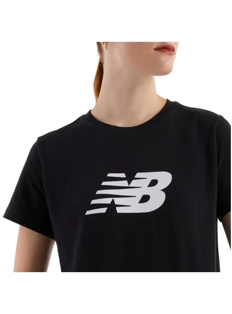New Balance Damski T-shirt S/s Sport Jersey Logo T-sh WT43582BK Czarny | Sklep Monotox