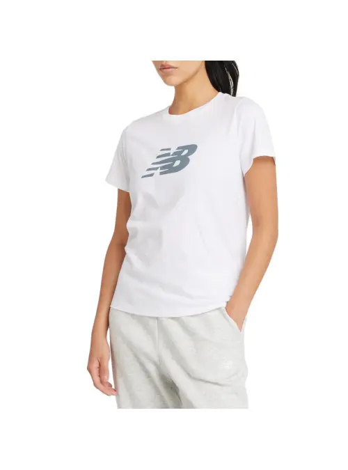 New Balance Damski T-shirt Sport Jersey Logo T-shirt WT43582WT Biały | Sklep Monotox