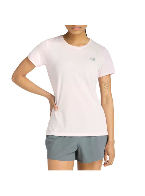 New Balance Damski T-shirt Sport Short Sleeve WT51244PTG Różowy | Sklep Monotox